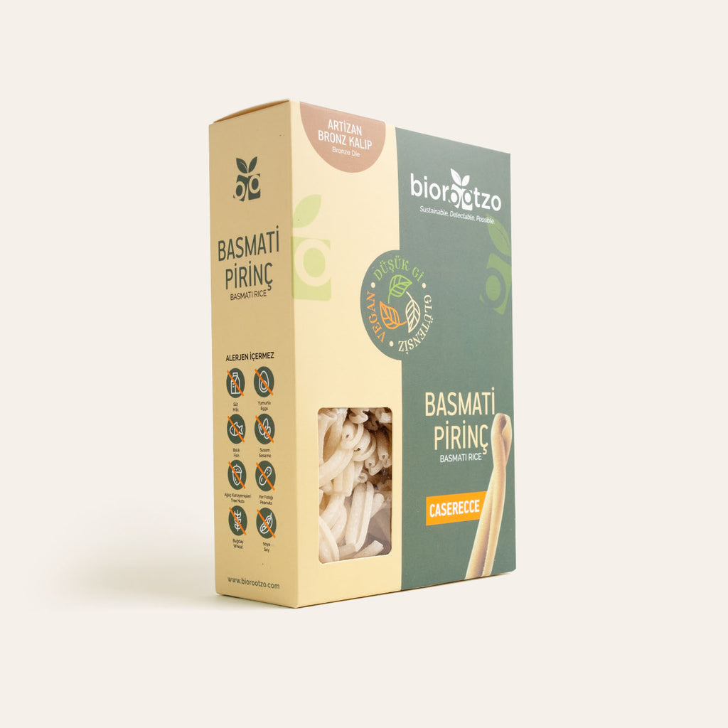Biorootzo Basmati Pirinç Caserecce Makarna
