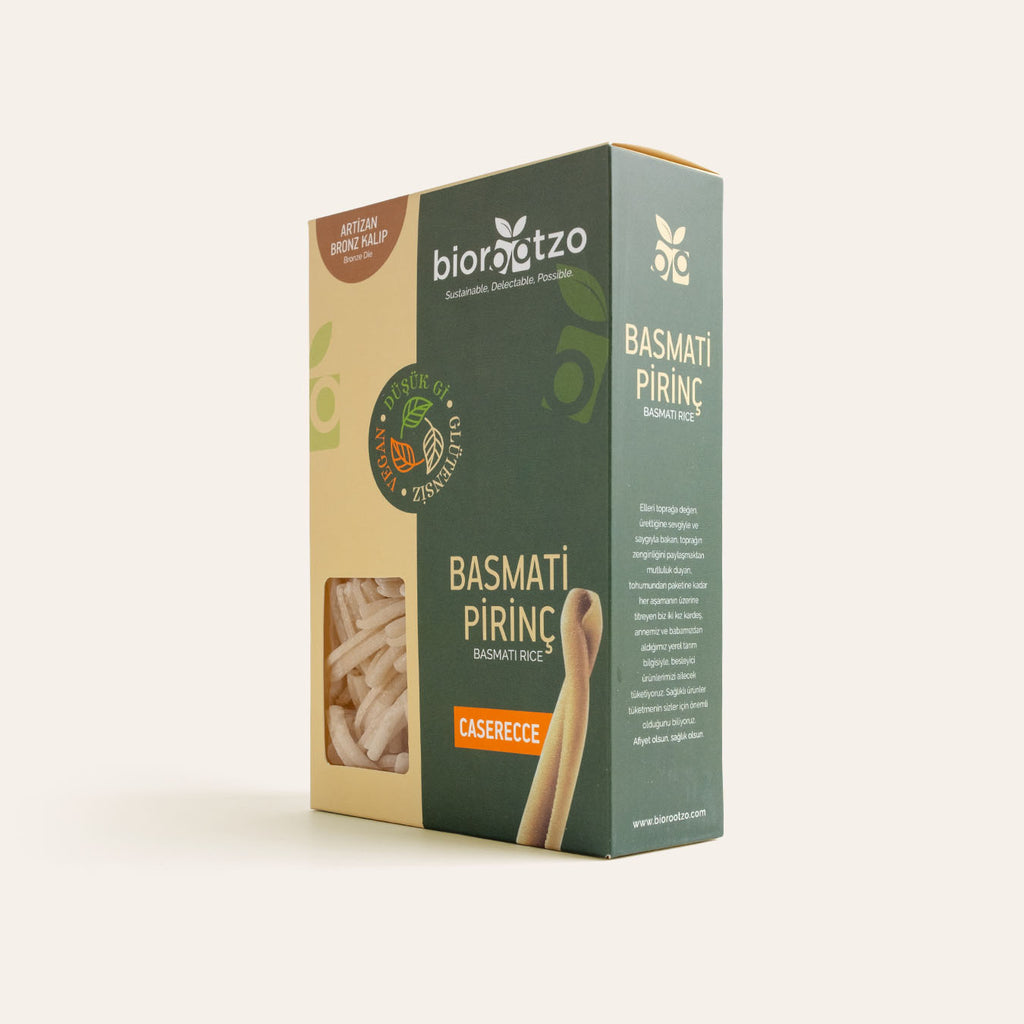 Biorootzo Basmati Pirinç Caserecce Makarna