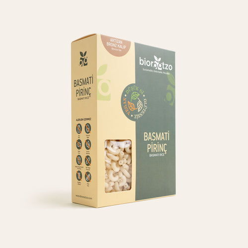Biorootzo Basmati Pirinç Elbow Makarna