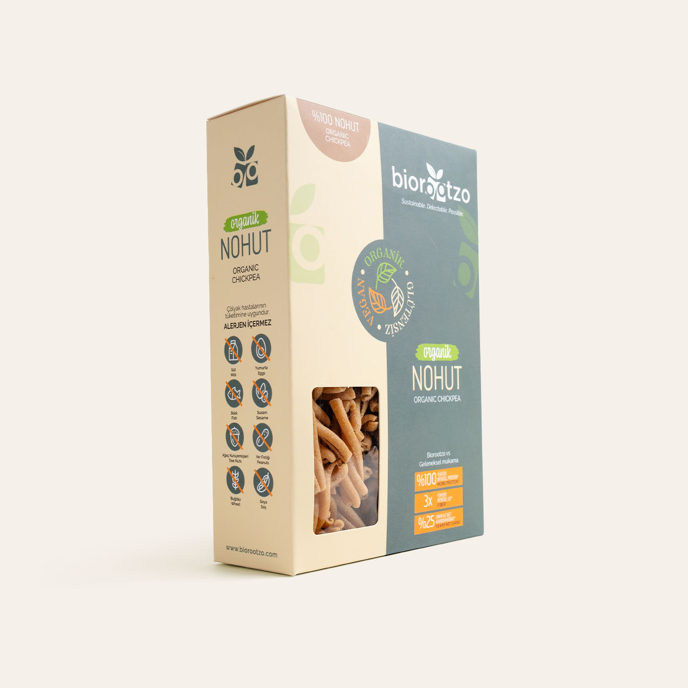 Biorootzo Nohut Caserecce Makarna