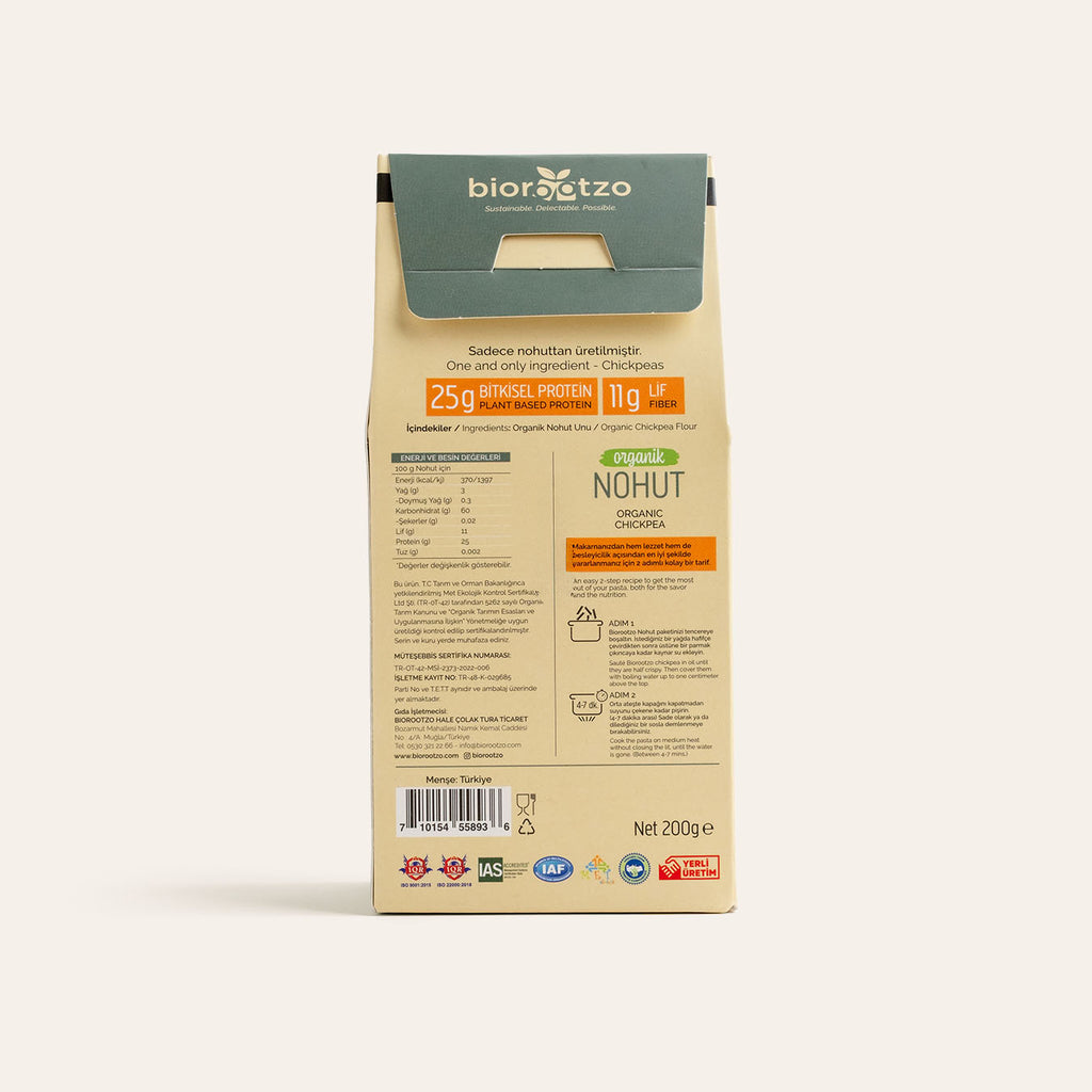 Biorootzo Organik Nohut Şehriye
