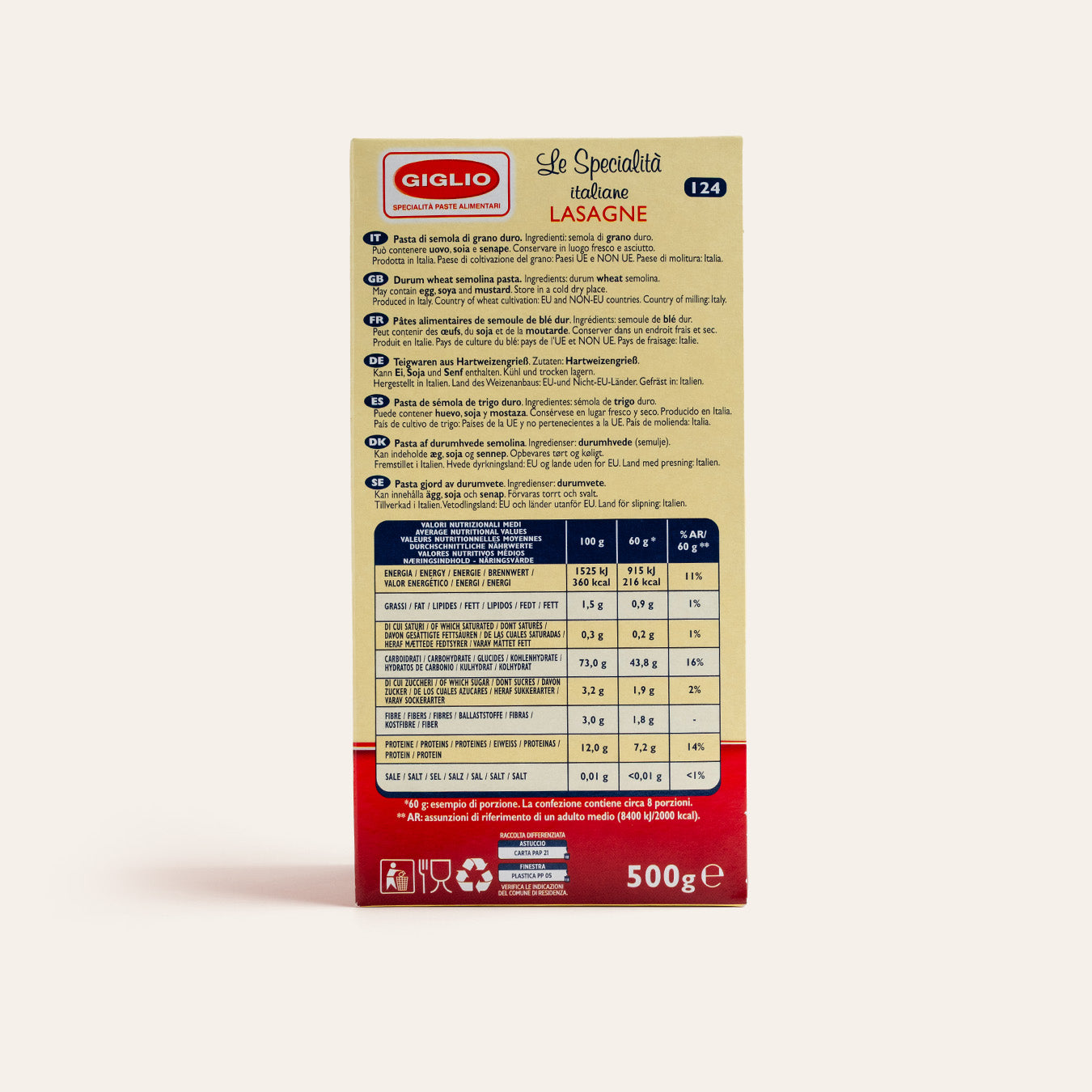 Giglio Italiane Lasagne