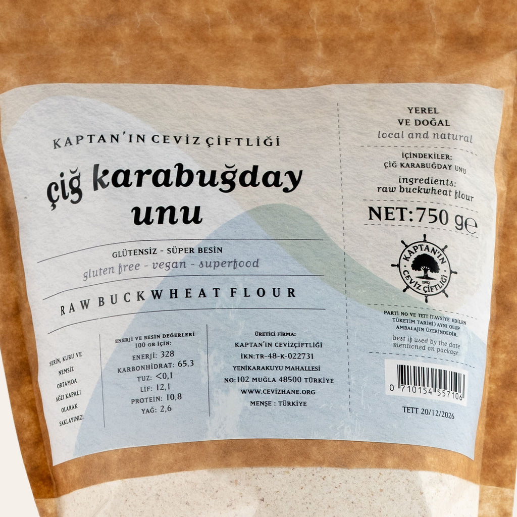 Kaptan'ın Ceviz Çiftliği Çiğ Karabuğday Unu