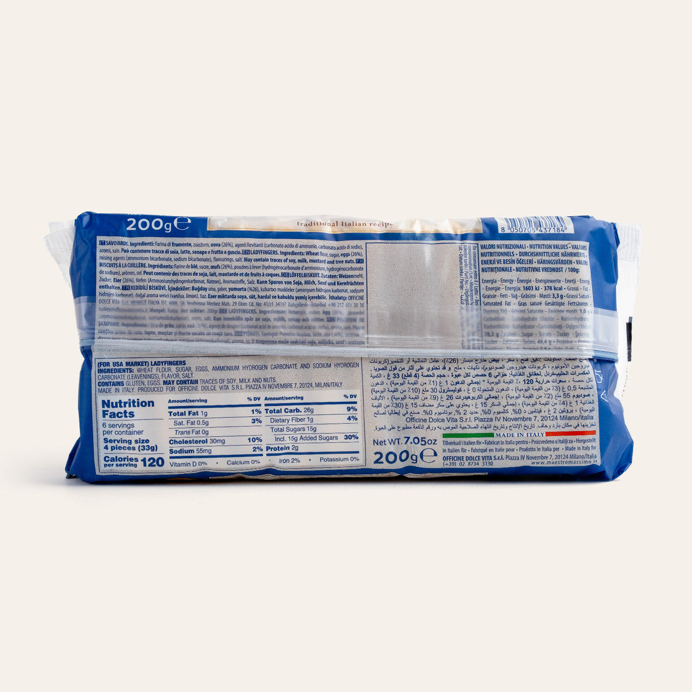 Maestro Massimo Savoiardi Kedi Dili Bisküvi