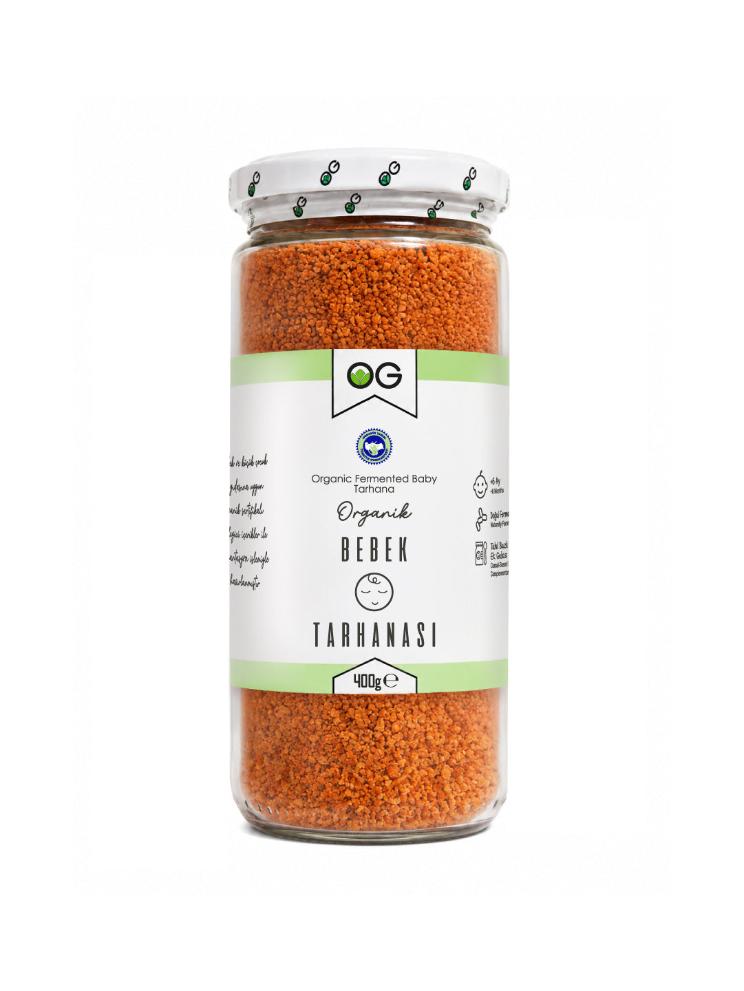 OG NATURAL Organik Bebek Tarhanası +6 Ay 400 Gr