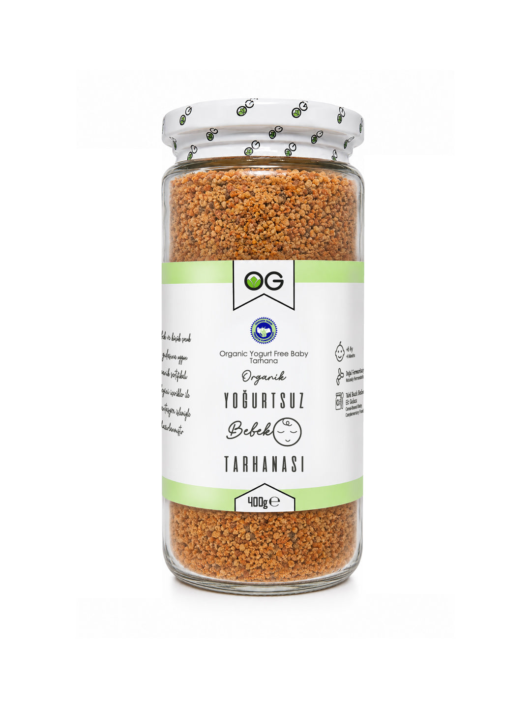OG NATURALS Organik Yoğurtsuz Bebek Tarhanası 400 Gr