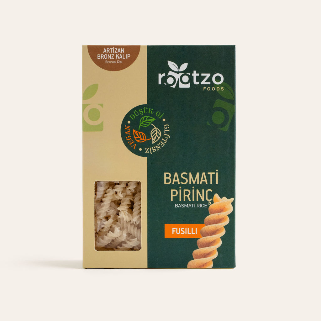 Rootzo Basmati Pirinç Fusilli Makarna