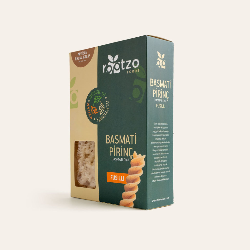 Rootzo Basmati Pirinç Fusilli Makarna
