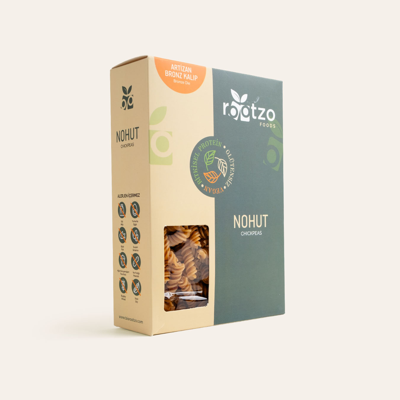 Biorootzo Nohut Fusilli Makarna