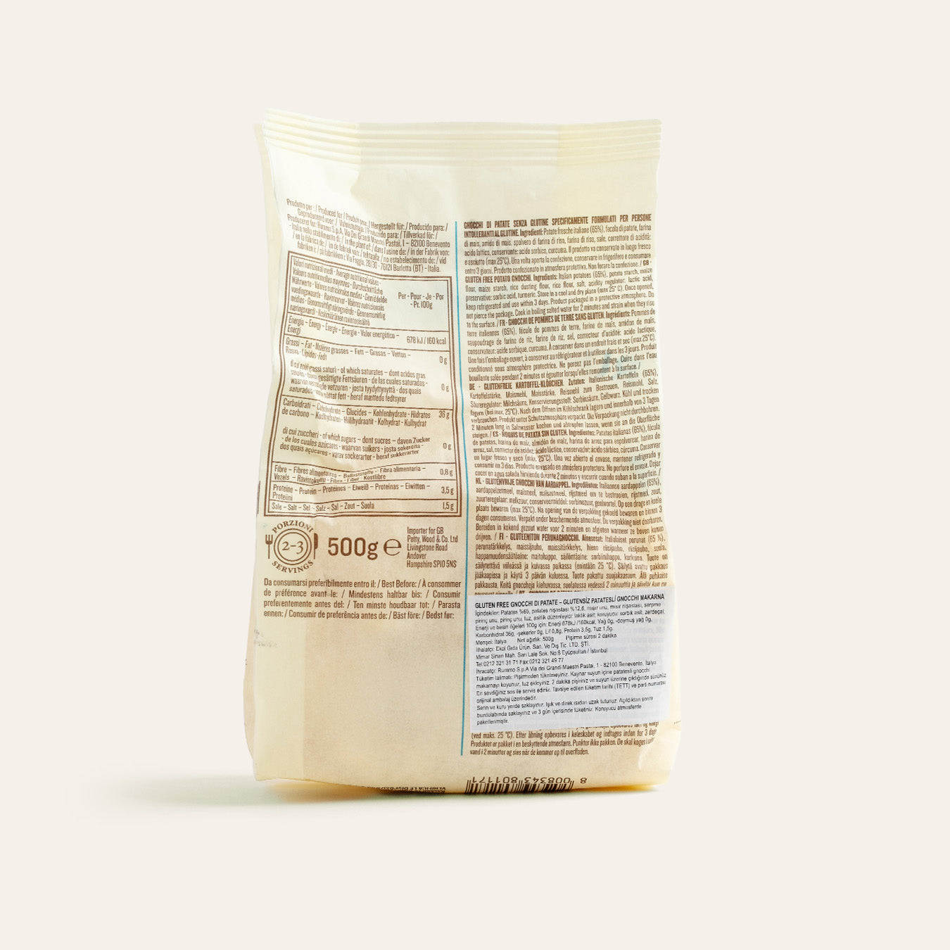 Rummo Gnocchi di Patate – İtalyan Patates Makarnası, Yumuşak ve Gurme